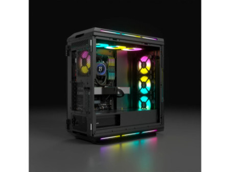 Gabinete Gamer Corsair iCUE 5000T RGB, Mid Tower, Vidro Temperado, White, ATX, Sem Fonte, Com 3 Fans, CC-9011231-WW