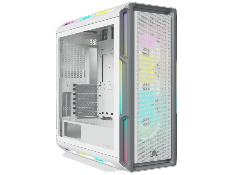 Gabinete Gamer Corsair 4000D Airflow, RGB, Mid Tower, Vidro Temperado, ATX, White, Sem Fonte, Com 3 Fans, CC-9011241-WW