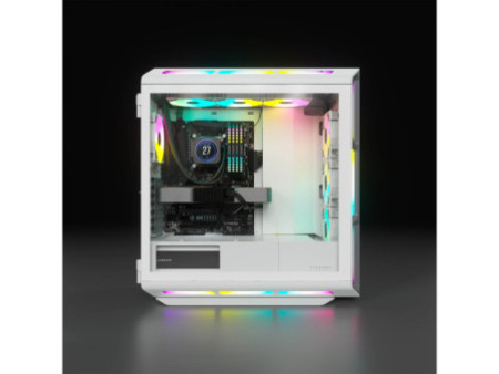 Gabinete Gamer Corsair 4000D Airflow, RGB, Mid Tower, Vidro Temperado, ATX, White, Sem Fonte, Com 3 Fans, CC-9011241-WW
