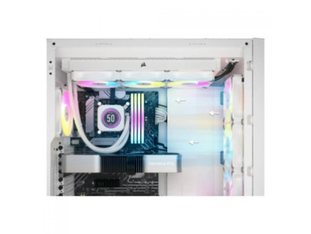 Gabinete Gamer Corsair 4000D Airflow, RGB, Mid Tower, Vidro Temperado, ATX, Black, Sem Fonte, Com 3 Fans, CC-9011240-WW