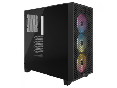 Gabinete Gamer Corsair 3000D Airflow, RGB, Mid Tower, Vidro Temperado, ATX, White, Sem Fonte, Com 3 Fans, CC-9011256-WW