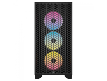 Gabinete Gamer Corsair 3000D Airflow, RGB, Mid Tower, Vidro Temperado, ATX, White, Sem Fonte, Com 3 Fans, CC-9011256-WW