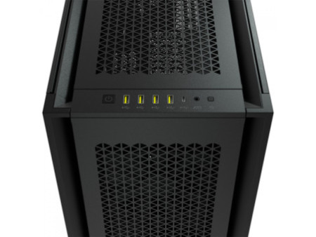 Gabinete Gamer Corsair iCUE 7000X RGB, Full Tower, Vidro Temperado, Black, ATX, Sem Fonte, Com 4 Fans, CC-9011226-WW