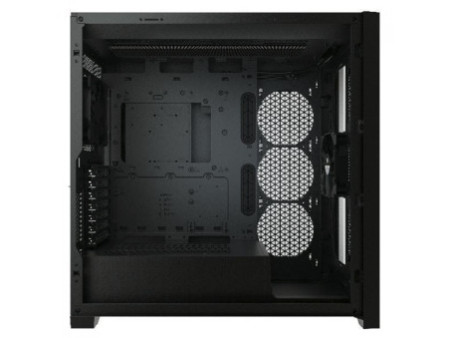 Gabinete Gamer Corsair iCUE 5000X RGB, Mid Tower, Vidro Temperado, Black, ATX, Sem Fonte, Com 3 Fans, CC-9011212-WW
