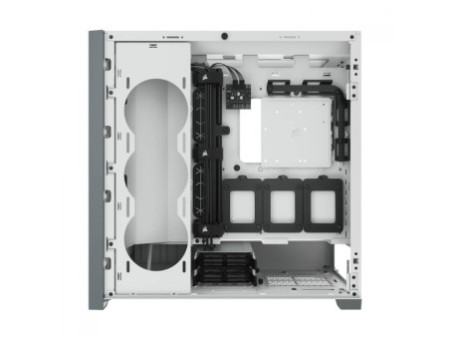 Gabinete Gamer Corsair iCUE 5000X RGB, Mid Tower, Vidro Temperado, White, ATX, Sem Fonte, Com 3 Fans, CC-9011213-WW