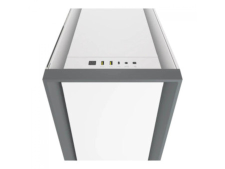 Gabinete Gamer Corsair iCUE 5000X RGB, Mid Tower, Vidro Temperado, White, ATX, Sem Fonte, Com 3 Fans, CC-9011213-WW
