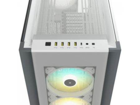 Gabinete Gamer Corsair iCUE 4000X RGB, Mid Tower, Vidro Temperado, Black, ATX, Sem Fonte, Com 3 Fans, CC-9011204-WW