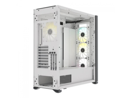 Gabinete Gamer Corsair iCUE 4000X RGB, Mid Tower, Vidro Temperado, Black, ATX, Sem Fonte, Com 3 Fans, CC-9011204-WW