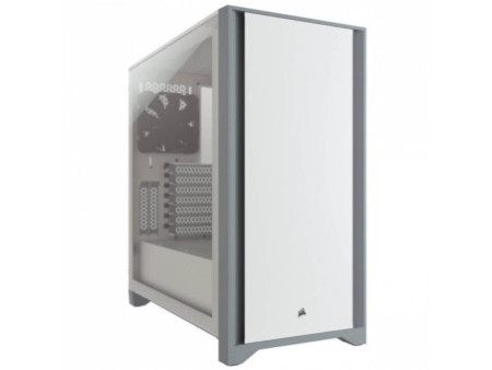 Gabinete Gamer Corsair 4000D, Mid Tower, Vidro Temperado, ATX, Black, Sem Fonte, Com 2 fans, CC-9011198-WW