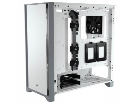 Gabinete Gamer Corsair 4000D, Mid Tower, Vidro Temperado, ATX, Black, Sem Fonte, Com 2 fans, CC-9011198-WW