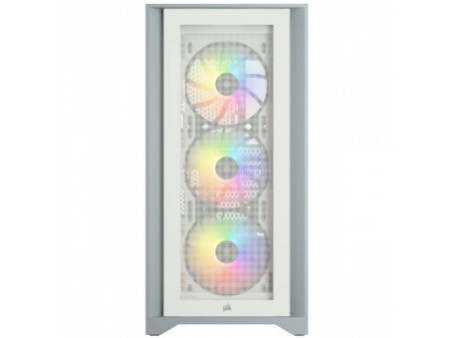 Gabinete Gamer Corsair 4000D Airflow, Mid Tower, Vidro Temperado, ATX, White, Sem Fonte, Com 2 fans, CC-9011201-WW