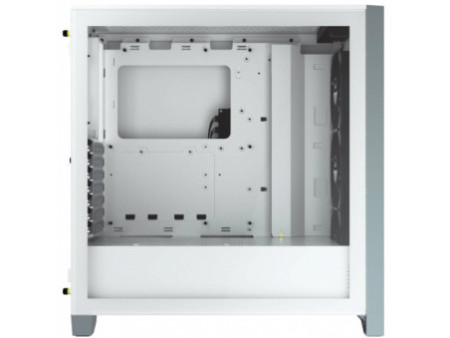Gabinete Gamer Corsair 4000D Airflow, Mid Tower, Vidro Temperado, ATX, White, Sem Fonte, Com 2 fans, CC-9011201-WW