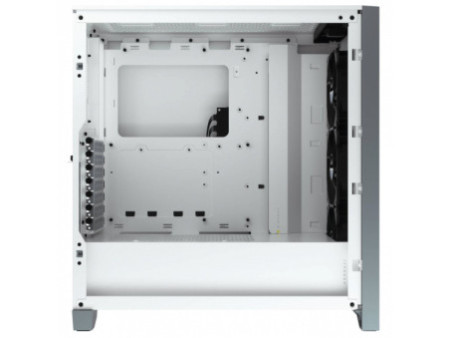 Gabinete Gamer Corsair 4000D Airflow, Mid Tower, Vidro Temperado, ATX, White, Sem Fonte, Com 2 fans, CC-9011201-WW