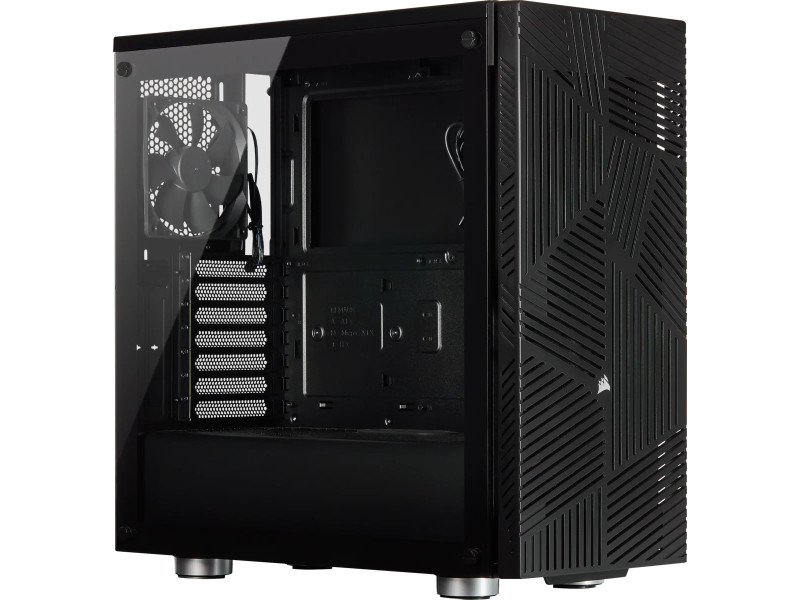 Gabinete Gamer Corsair, 110R, Mid Tower, Vidro Temperado, ATX, Black, CC-9011183-WW, Sem Fonte, Sem Fan Gabinete Gamer Corsair, 110R, Mid Tower, Vidro Temperado, ATX, Black, CC-9011183-WW, Sem Fonte, Sem Fan