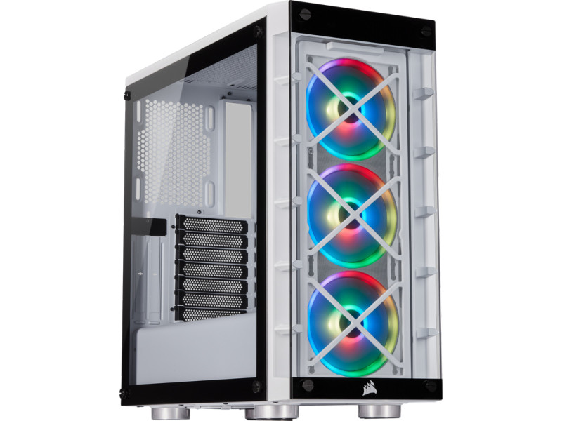 Gabinete Corsair Crystal 570X RGB, Mid Tower, Vidro Temperado, ATX, Mirror Black, Com 3 Fans, Sem Fonte, CC-9011126-WW