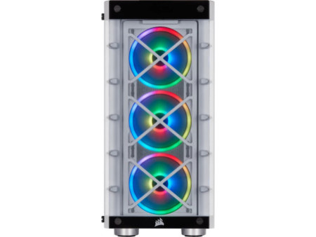 Gabinete Corsair Crystal 570X RGB, Mid Tower, Vidro Temperado, ATX, Mirror Black, Com 3 Fans, Sem Fonte, CC-9011126-WW