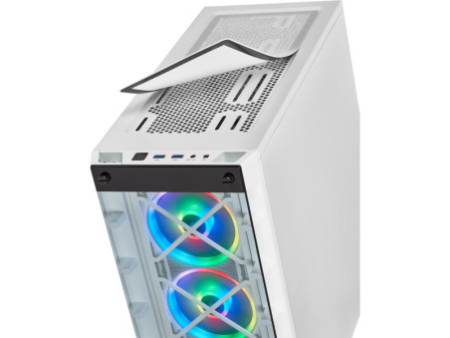 Gabinete Corsair Crystal 570X RGB, Mid Tower, Vidro Temperado, ATX, Mirror Black, Com 3 Fans, Sem Fonte, CC-9011126-WW