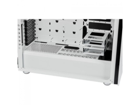Gabinete Gamer Corsair, Icue 220T AirFlow, Mid Tower, Vidro Temperado, ATX, Black, CC-9011173-WW, Sem Fonte, Com 3 Fans