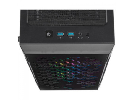 Gabinete Gamer Corsair, Carbide 100R, Mid Tower, ATX, Black, Sem Fonte, Dois Fans, CC-9011077-WW