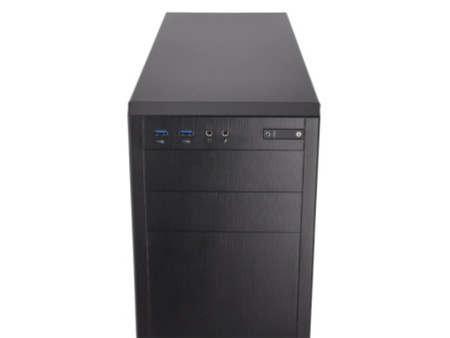 Gabinete Gamer Corsair iCue 220T, Mid Tower, Com 3 Fans, Vidro Temperado, Black, Sem Fonte, CC-9011190-WW