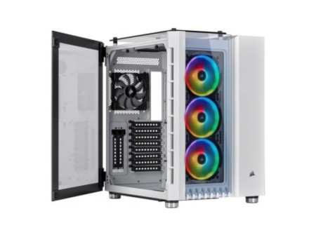 Gabinete Gamer Corsair Crystal 280x, Mini Tower, Sem Fan, Vidro Temperado, Black, Sem Fonte, CC-9011134-WW