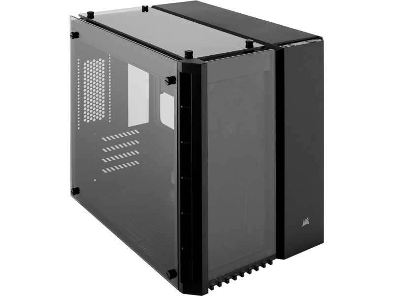 Gabinete Gamer Corsair iCue 465X, Mid Tower, Com 3 Fans, Vidro Temperado, Black, Sem Fonte, CC-9011188-WW