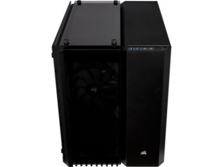 Gabinete Gamer Corsair iCue 465X, Mid Tower, Com 3 Fans, Vidro Temperado, Black, Sem Fonte, CC-9011188-WW