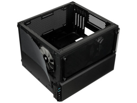 Gabinete Gamer Corsair iCue 465X, Mid Tower, Com 3 Fans, Vidro Temperado, Black, Sem Fonte, CC-9011188-WW