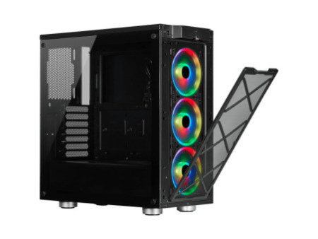 Gabinete Gamer Corsair Carbide Spec-Omega RGB, Mid Tower, Com 2 Fans, Vidro Temperado, White, Sem Fonte, CC-9011141-WW