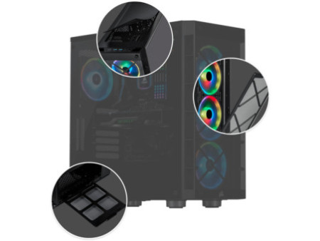 Gabinete Gamer Corsair Carbide Spec-Omega RGB, Mid Tower, Com 2 Fans, Vidro Temperado, White, Sem Fonte, CC-9011141-WW