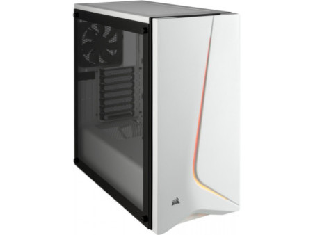 Gabinete Gamer Corsair, Carbide SPEC-06 RGB, Mid Tower, Vidro temperado, Black, Sem Fonte, Com 2 Fans, CC-9011146-WW