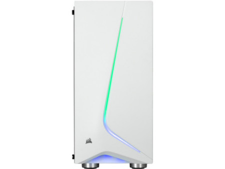 Gabinete Gamer Corsair, Carbide SPEC-06 RGB, Mid Tower, Vidro temperado, Black, Sem Fonte, Com 2 Fans, CC-9011146-WW