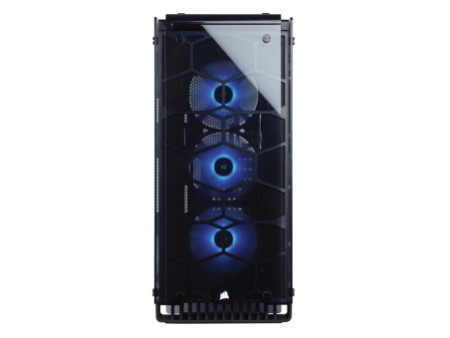 Gabinete Gamer Corsair Crystal 460X RGB, Mid Tower, Com 3 Fans, Vidro Temperado, Black, Sem Fonte, CC-9011101-WW