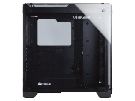 Gabinete Gamer Corsair Crystal 460X RGB, Mid Tower, Com 3 Fans, Vidro Temperado, Black, Sem Fonte, CC-9011101-WW