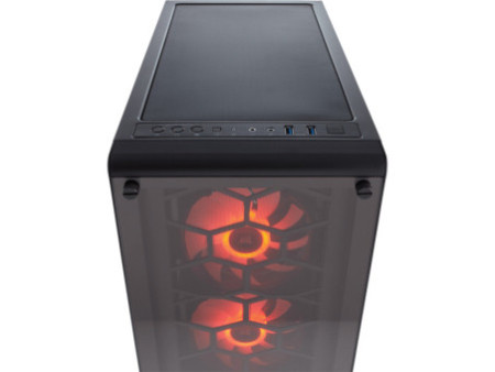 Gabinete Gamer Corsair Carbide Clear 400C, Mid Tower, Com 2 Fans, Lateral em Acrílico, Black Sem Fonte, CC-9011081-WW