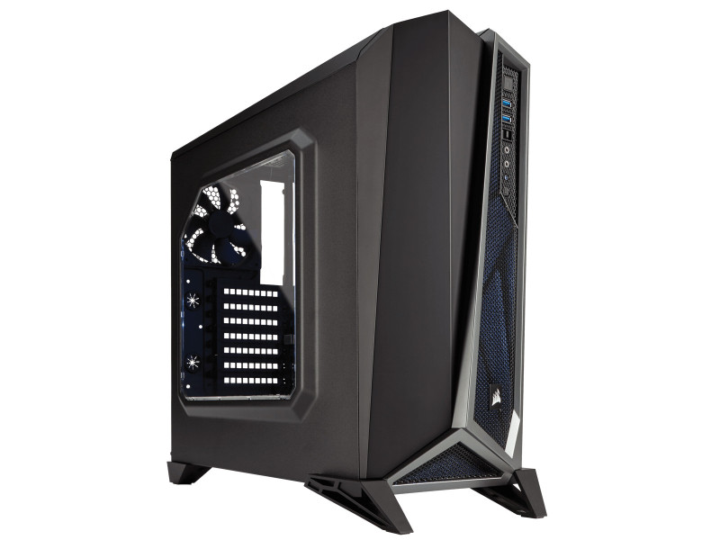 Gabinete Gamer Corsair Carbide Spec Alpha, Mid Tower, Com 3 Fans, Lateral em Acrílico, Black-Red, Sem Fonte, CC-9011085-WW