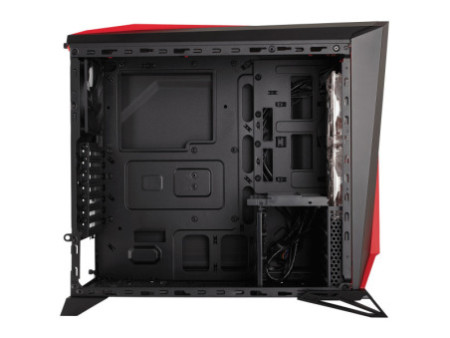 Gabinete Gamer Corsair, Carbide 100R, Mid Tower, Acrílico, Black, Sem Fonte, Com 1 Fan