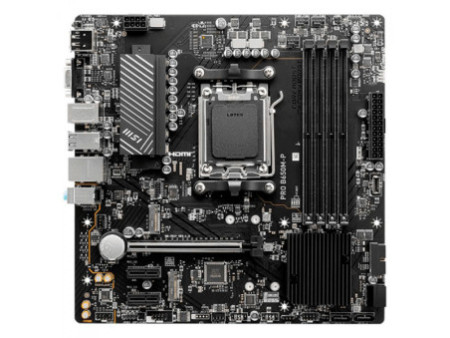 Placa Mãe MSI PRO B650M-P, Chipset B650, AMD AM5, M-ATX, DDR5, 911-7E28-001