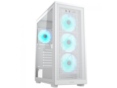Gabinete Gamer Cougar MX600 RGB White, Full Tower, Vidro Temperado, EATX, Com 4 Fans, Branco, 3857C90.0002
