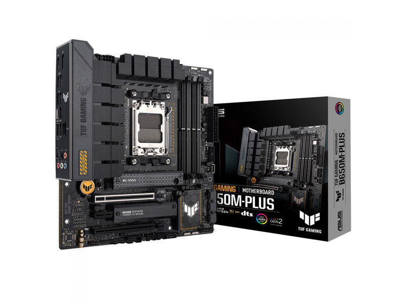 Placa Mãe Asus TUF Gaming B650M-PLUS, Chipset B650, AMD AM5, mATX, DDR5, 90MB1BG0-C1BAY0
