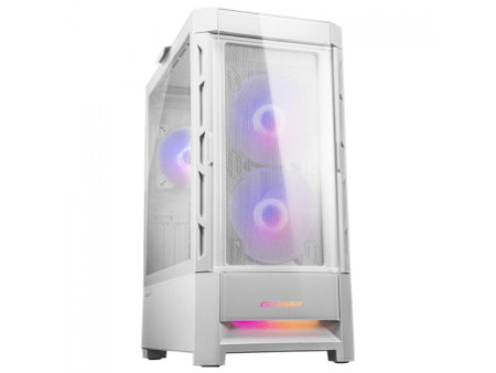 Gabinete Gamer Cougar Archon 2 RGB, Mid Tower, Vidro Temperado, ATX, White, Sem Fonte, Com 3 Fans, 385CC50.0004