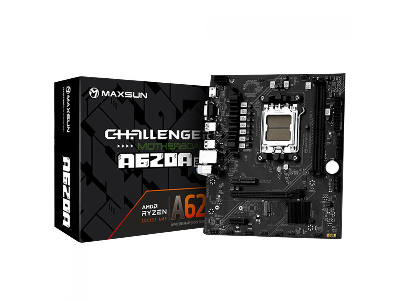 Placa Mãe Maxsun Challenger A620A 2.5G, Chipset A620, AMD AM5, MATX, DDR5, MS-Challenger A620A 2.5G