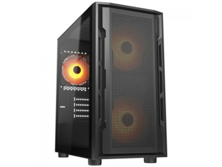 Gabinete Gamer Cougar Uniface Mini, Mini Tower, Vidro Temperado, MATX, Com 1 Fan, Branco, 3855C90.0002