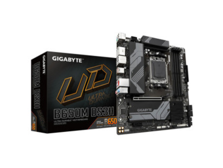 Placa Mãe Gigabyte B650M DS3H, Chipset B650, AMD AM5, MATX, DDR5