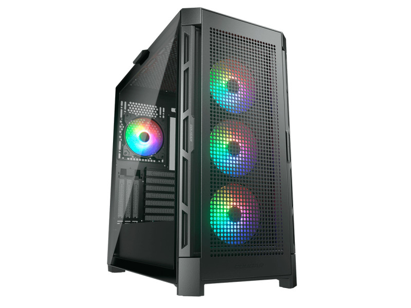 Gabinete Gamer Cougar MX360 RGB, Mid Tower, Vidro Temperado, ATX, Sem Fonte, Com 1 Fan, 385CC60.0001 Gabinete Gamer Cougar MX360 RGB, Mid Tower, Vidro Temperado, ATX, Sem Fonte, Com 1 Fan, 385CC60.0001