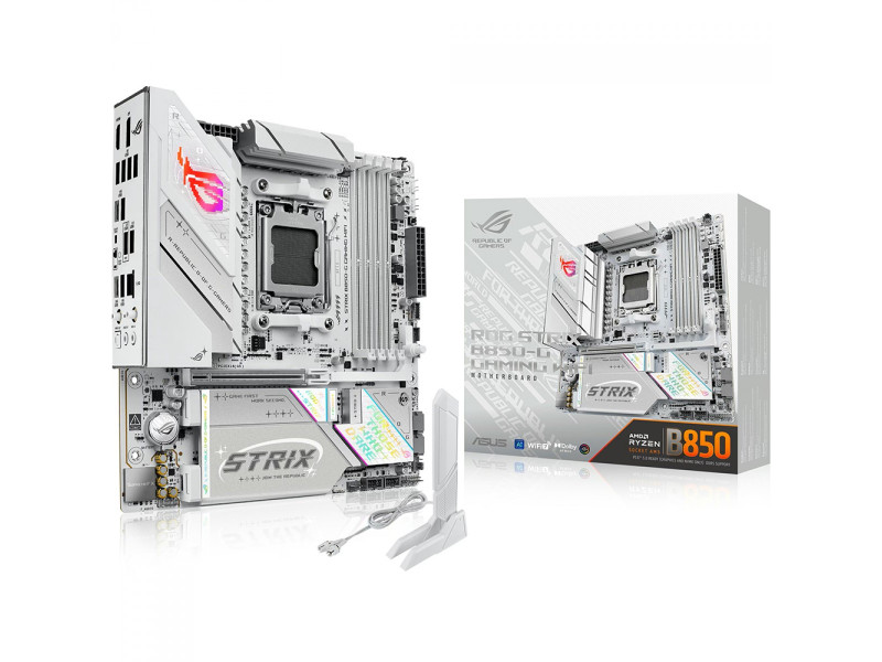 Placa Mãe Asus Rog Strix B850-G WIFI, Chipset B850, AMD AM5, mATX, DDR5, 90MB1M30-M0EAY0