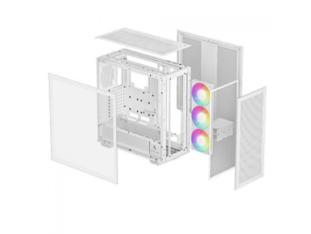 Gabinete Gamer DeepCool Cyclops, Mid Tower, Vidro Temperado, E-ATX, Black, Sem Fonte, Com 1 Fans, R-BKAAE1-C-1