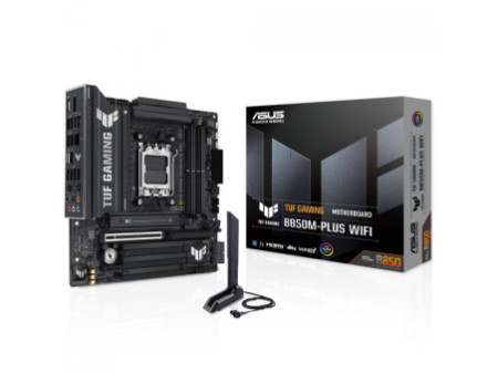 Placa Mãe Asus TUF-Gaming B850M-Plus WIFI, Chipset B850, AMD AM5, MATX, DDR5