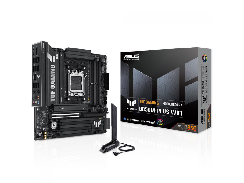 Placa Mãe Asus TUF-Gaming B850M-Plus WIFI, Chipset B850, AMD AM5, MATX, DDR5