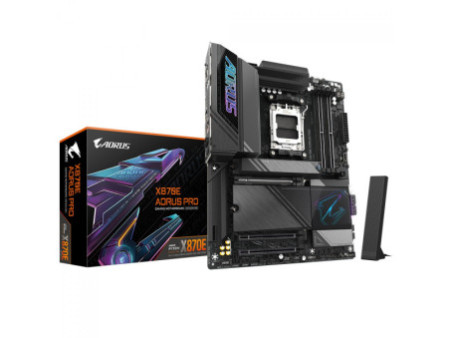 Placa Mãe Gigabyte X870E AORUS PRO, Chipset X870E, WIFI 7, AMD AM5, ATX, DDR5